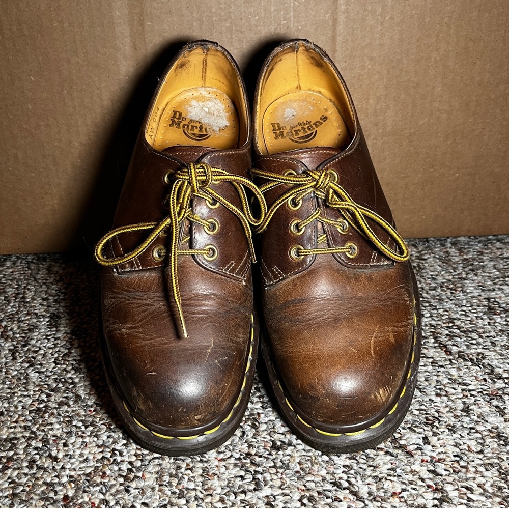 Vintage Brown Leather Dr. Martens Made in England